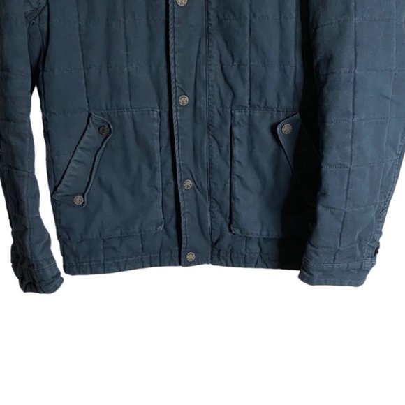 Jack & Jones Men's Blue Lightly Padded Workwear Jacket - Picture 3 of 13